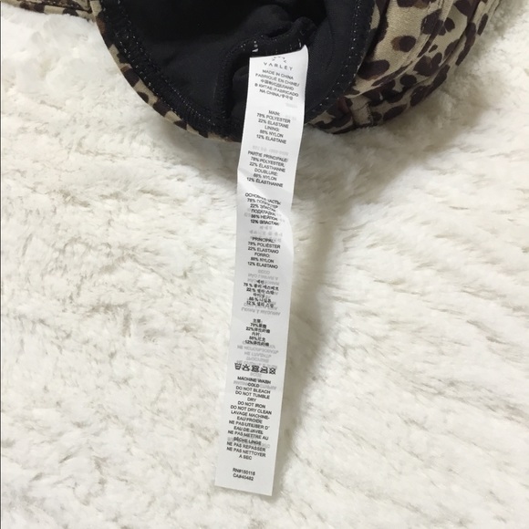 Varley Watson Bra Coffe Cheetah size large - Picture 8 of 13